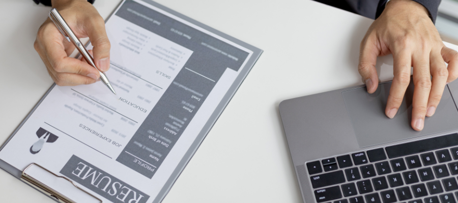 Recruitment skills on a CV